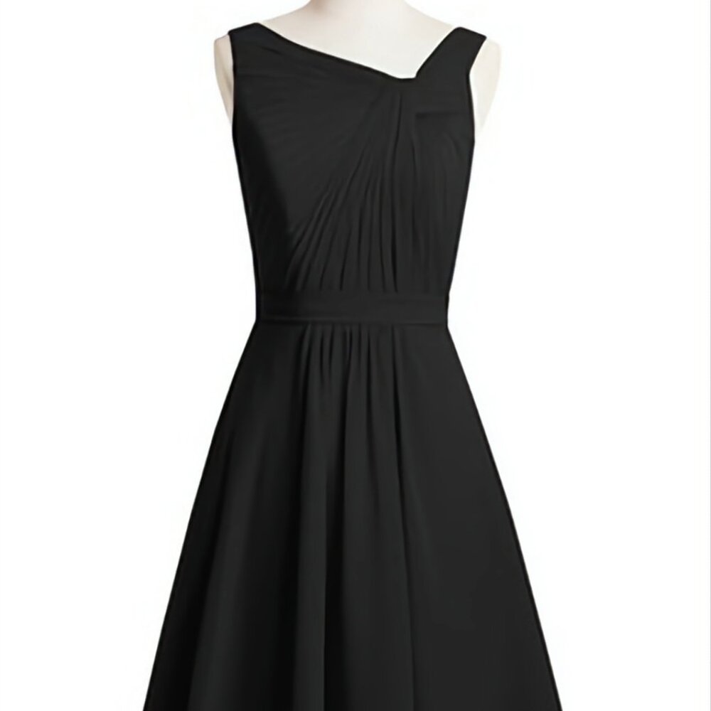 Azazie Bridesmaid Dress - Hermosa in Black